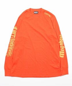 「DIESEL」 長袖Tシャツ X-LARGE オレンジ メンズ