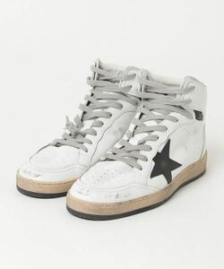 「GOLDEN GOOSE」 ハイカットスニーカー 39 ホワイト×ブラック メンズ