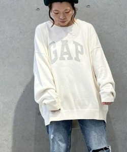 「GAP」 長袖ニット S アイボリー メンズ