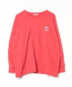 「niko and...」 スウェットカットソー BIG(L) レッド レディース