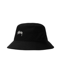 「STUSSY」 ハット S/M ブラック メンズ