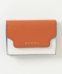 「MARNI」 ワンポイント財布 - オレンジ レディース