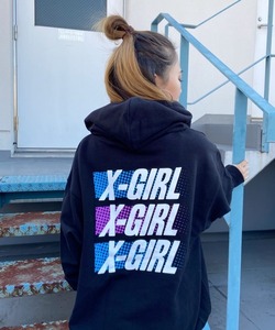 「X-girl」 プルオーバーパーカー M ブラック レディース