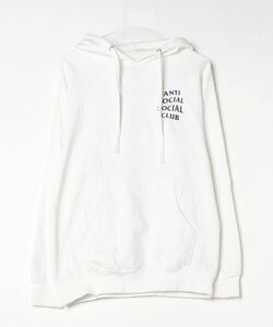 「ANTI SOCIAL SOCIAL CLUB」 プルオーバーパーカー M ホワイト メンズ