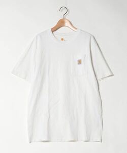 「Carhartt」 ワンポイント半袖Tシャツ S ホワイト メンズ