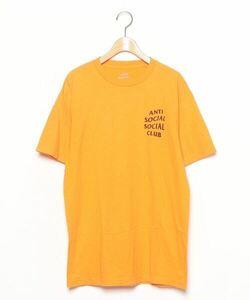 「ANTI SOCIAL SOCIAL CLUB」 半袖Tシャツ M オレンジ メンズ
