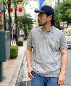 「Munsingwear Grand-Slam」 半袖ポロシャツ M 杢グレー メンズ