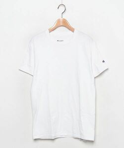 「Champion」 ワンポイント半袖Tシャツ S ホワイト レディース