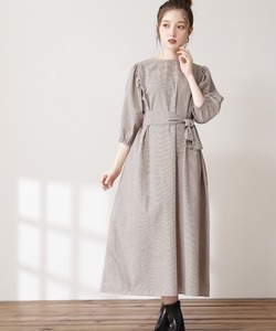 「N.（N. Natural Beauty Basic）」 半袖ワンピース MEDIUM ピンク系その他 レディース