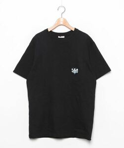 「Dior homme」 刺繍半袖Tシャツ M ブラック メンズ