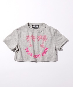 「DIESEL KIDS」 「KIDS」半袖カットソー 4Y グレー キッズ