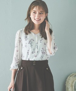 「LAISSE PASSE」 7分袖ブラウス MEDIUM キナリ レディース