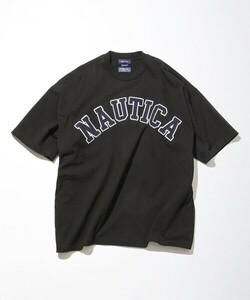 「NAUTICA」 半袖Tシャツ MEDIUM ブラック メンズ