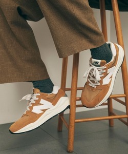 「New Balance」 ローカットスニーカー 24.0cm ブラウン メンズ