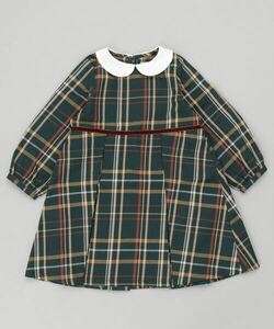 「B:MING by BEAMS」 「KIDS」長袖ワンピース 130 グリーン キッズ