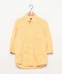 「MEN'S BIGI」 7分袖シャツ S オレンジ メンズ