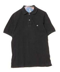「SCYE BASICS」 ワンポイント半袖ポロシャツ 40 ブラック メンズ