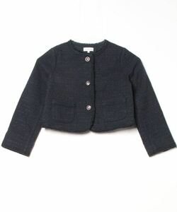 「green label relaxing」 「KIDS」ノーカラージャケット 135 ネイビー キッズ