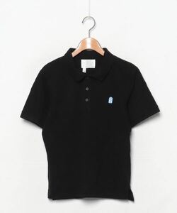 「FORK&SPOON」 ワンポイント半袖ポロシャツ 4 ブラック メンズ_画像1