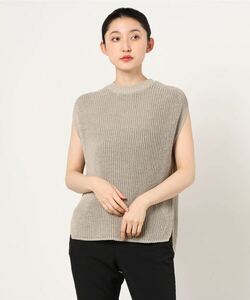 「Demi-Luxe BEAMS」 ノースリーブニット ONE SIZE ベージュ レディース