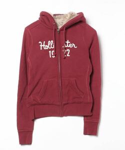 「Hollister」 ジップアップパーカー S レッド レディース_画像1