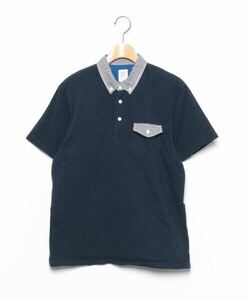 「Design Tshirts Store graniph」 半袖ポロシャツ M ネイビー メンズ