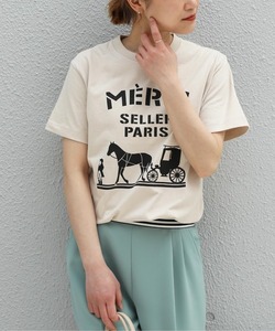 「PICCIN」 半袖Tシャツ M ベージュ レディース