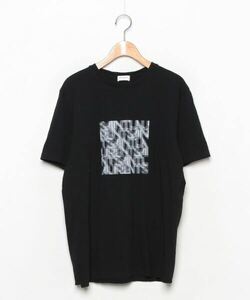 「SAINT LAURENT PARIS」 半袖Tシャツ M ブラック メンズ