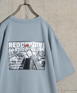 「Red Cap Girl」 半袖Tシャツ MEDIUM ブルー系その他 メンズ_画像1