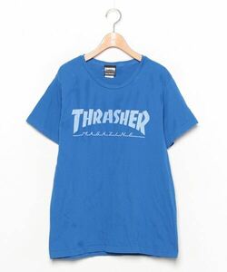 「THRASHER」 半袖Tシャツ L ブルー レディース