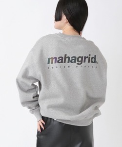 「MAHAGRID」 スウェットカットソー X-LARGE グレー レディース_画像1