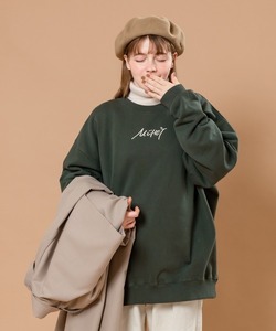 「MUHET」 スウェットカットソー MEDIUM グリーン レディース