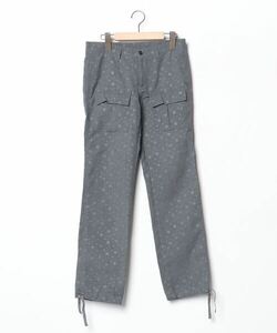 「BEAMS BOY」 ドット柄パンツ 1 グレー レディース