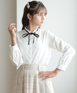 [Amourire girl] [KIDS] длинный рукав блуза 150cm белый Kids 