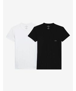 「ARMANI EXCHANGE」 半袖Tシャツ MEDIUM ブラック系その他 メンズ