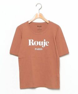 「Rouje」 半袖Tシャツ「IENAコラボ」 38 ブラウン レディース