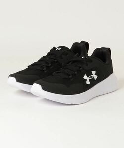 「UNDER ARMOUR」 ローカットスニーカー 25.5cm ブラック×ホワイト メンズ_画像1