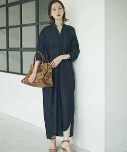 「URBAN RESEARCH ROSSO WOMEN」 長袖ワンピース FREE インディゴブルー レディース