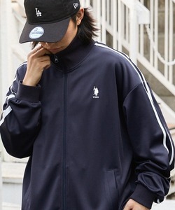 「U.S. POLO ASSN.」 ジャージブルゾン L ネイビー メンズ_画像1