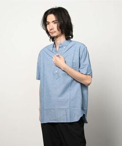 「BEAMS PLUS」 半袖ポロシャツ X-LARGE ブルー メンズ