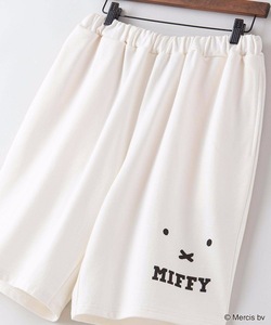 「Miffy」 ハーフパンツ X-LARGE オフホワイト メンズ
