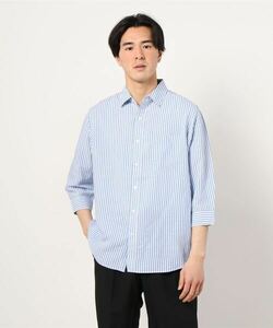 「coen」 7分袖シャツ LARGE ブルー メンズ