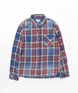 「The DUFFER of ST.GEORGE」 長袖シャツ MEDIUM レッド メンズ_画像1