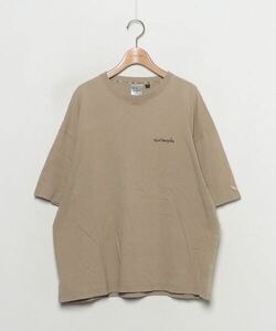 「FREAK'S STORE」 半袖Tシャツ「MARK GONZALESコラボ」 M ベージュ メンズ