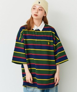 「U.S. POLO ASSN.」 半袖ポロシャツ MEDIUM グリーン メンズ_画像1