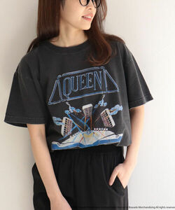 「GOOD ROCK SPEED」 半袖Tシャツ「queenコラボ」 FREE チャコールグレー レディース