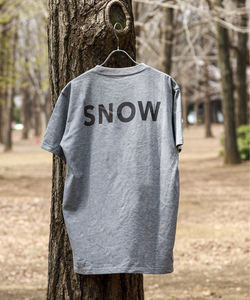 「Snow Peak」 半袖Tシャツ MEDIUM グレー メンズ