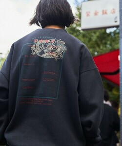 「FREAK'S STORE」 スウェットカットソー LARGE ブラック メンズ