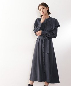 「N.（N. Natural Beauty Basic）」 長袖ワンピース MEDIUM チャコール レディース