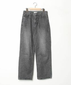 「CANAL JEAN」 「Via.J」加工デニムパンツ MEDIUM ブラック レディース